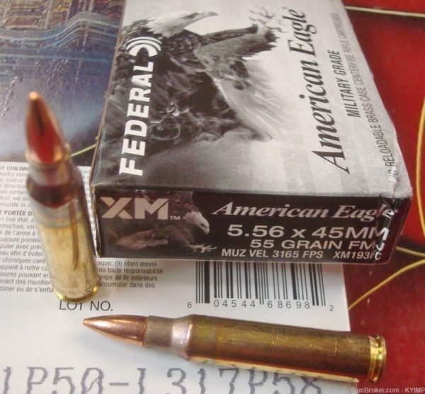 Eagle 5.56mm federal ammunition